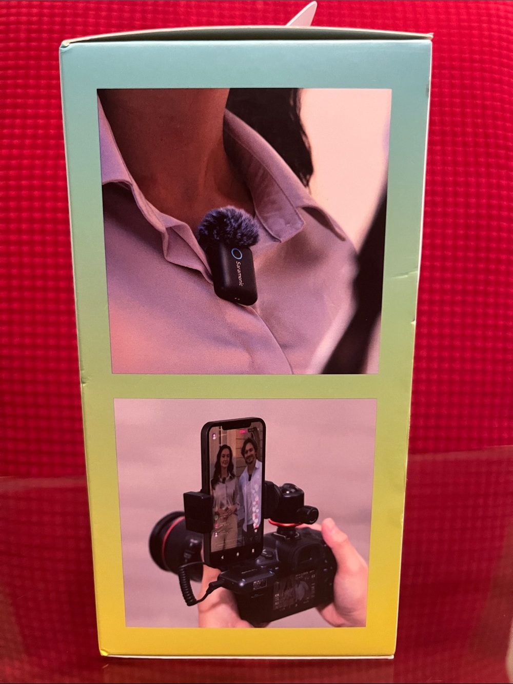 Clip-On Lavalier Microphone with Wind Muff - Black